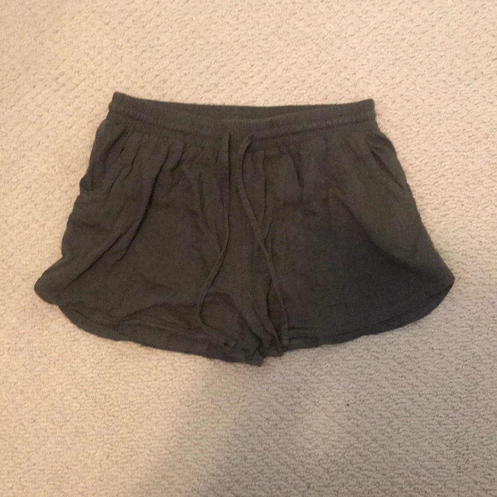 army green shorts